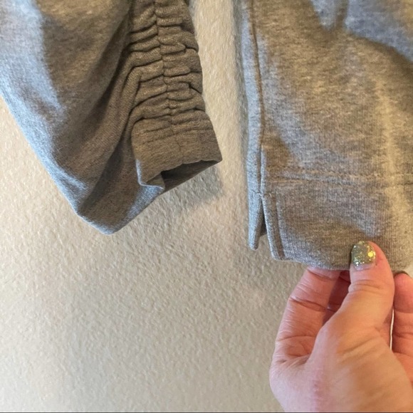 NWT Ella Moss Gray Reese Round Neck Ruched Quarter Sleeve Sweater Small - Picture 8 of 16